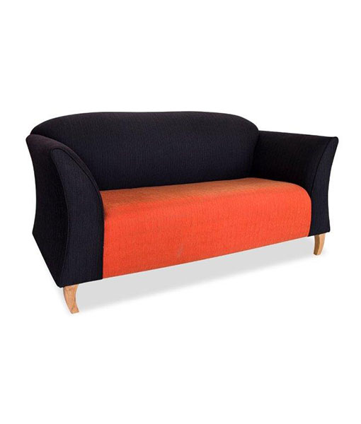 Nevis Double Seater Couch – Curved Wooden Risers