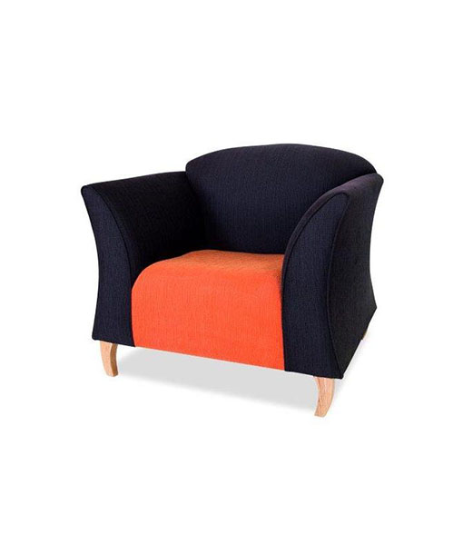 Nevis Single  Seater Couch – Curved Wooden Risers