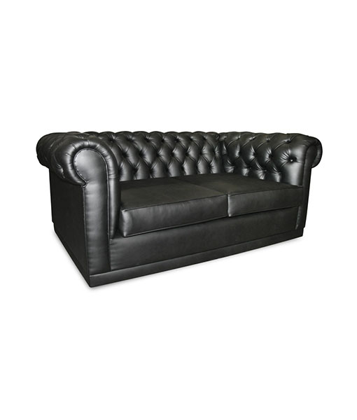 Victoria Double Seater Couch – Classic Diamond Layout – Wooden Foot Risers