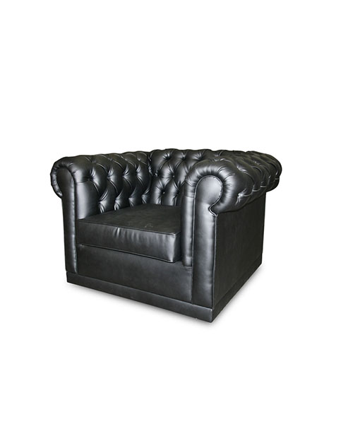 Victoria Single Seater Couch – Classic Diamond Layout – Wooden Foot Risers